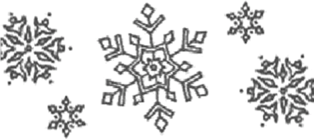 Snowflake Clipart Divider - White Snowflake Divider (640x480)