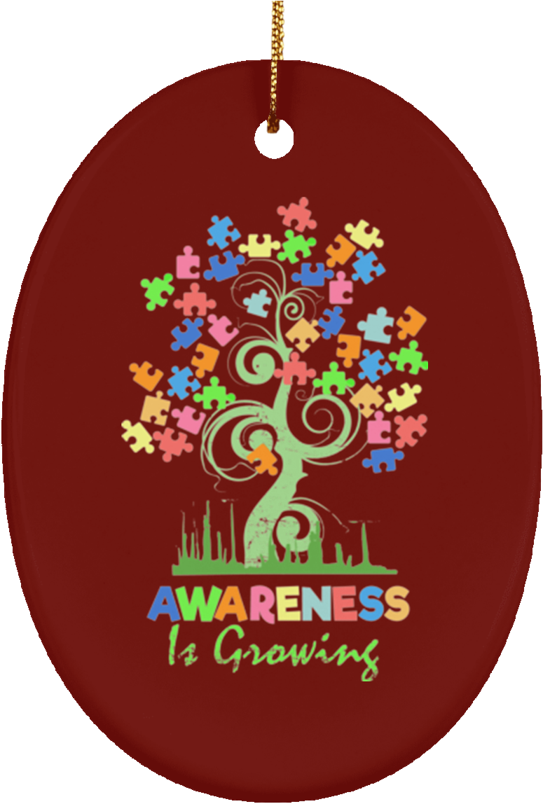 Autism Awareness Tree Christmas Decorations Ornament - Christmas Decoration (1155x1155)