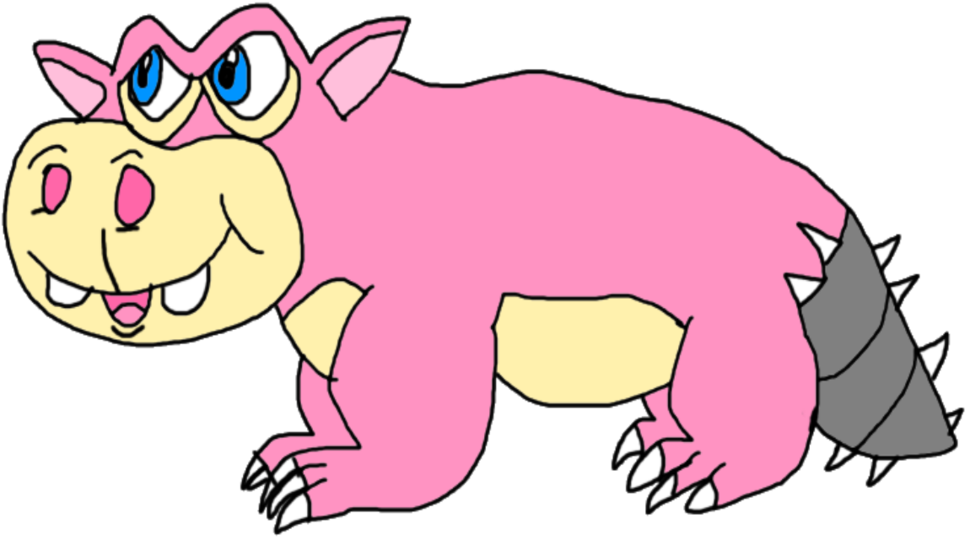 Semi-realistic Slowbro By Kallytoonsstudios - Cartoon (1024x600)