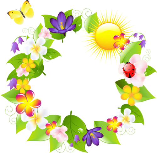 Les Meli Melo De Mamietitine - Oval Frame Png Flower (500x488)