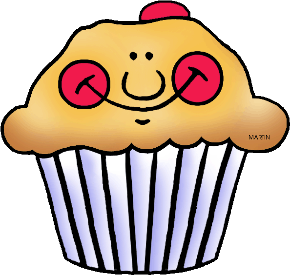 Cranberry - Clipart - Cranberry Muffins Clipart (648x592)