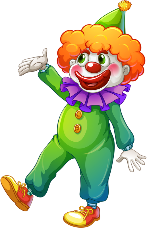 Clowns - Quenalbertini - Circus - Clipart - Photo, - Clown Images Clip Art (517x800)