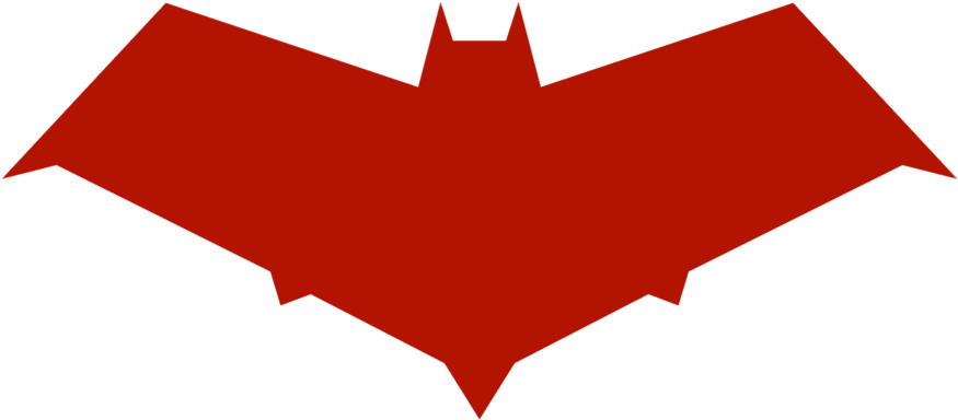Red Hood Logo By Mr-droy - Red Hood Bat Symbol (900x409)