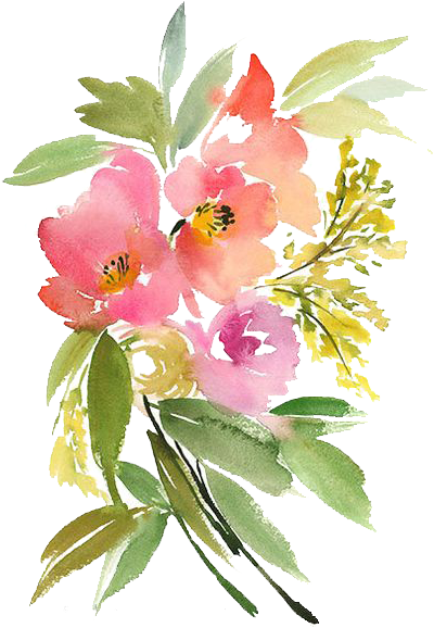 Flowers Paper Watercolour Flowers Painting - Как Выглядят Цветы Акварелью (564x730)