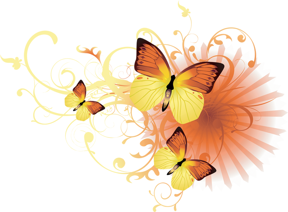 Butterfly Floral - Happy Birthday To The Person (1024x768)