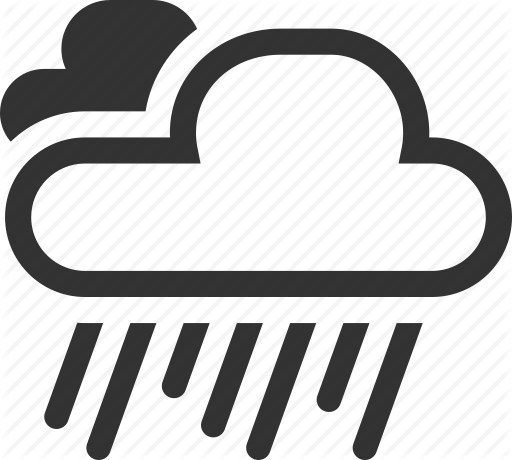 Rain Clipart Rainfall - Icon Heavy Rain (512x460)