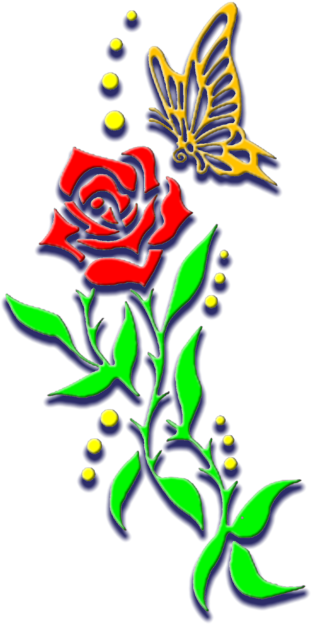 Flower Butterfly Floral Insect Png Image - Cafepress 5'x7'area Rug (1280x1280)