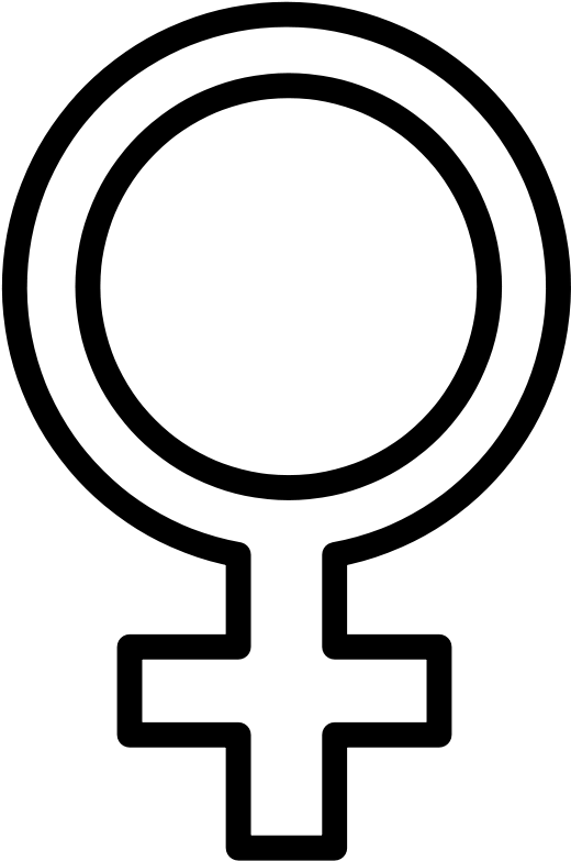 Female Symbol Clip Art - Female Gender Symbol Outline (800x800)
