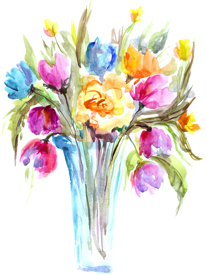 Poppy Flowers Watercolor Painting Ink Wash Painting - Watercolor Painting (1000x1000)