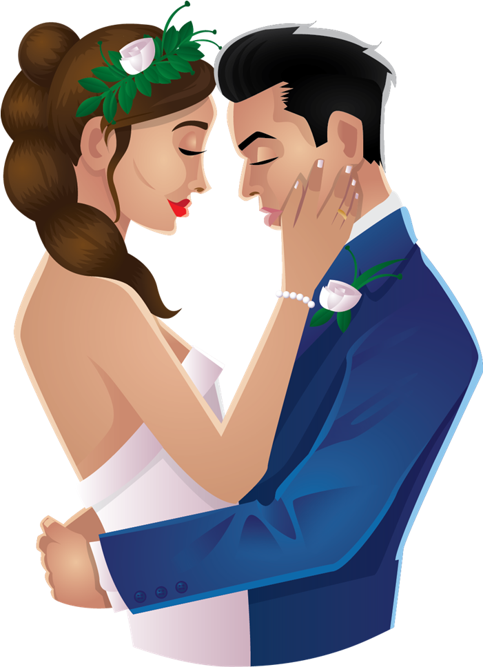 Couple Clipart Wedding Day - Love Couple Images Png (700x1031)