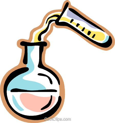 Test Tube And Beaker Royalty Free Vector Clip Art Illustration - Science Test Tubes (449x480)