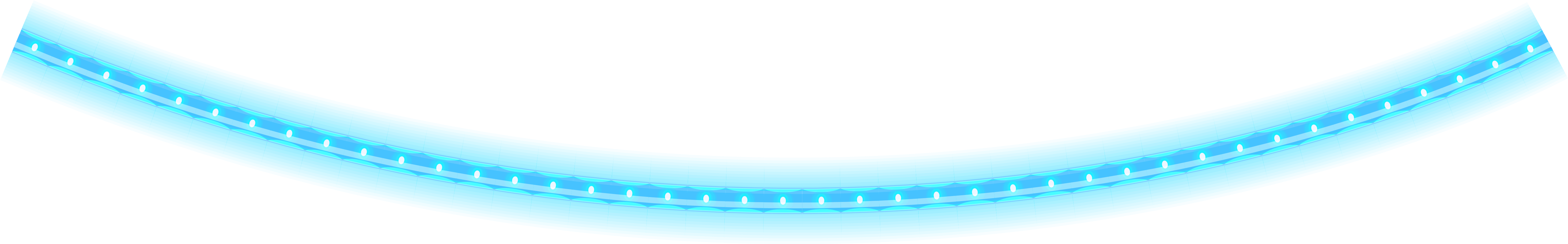 Blue Glowing Christmas Tube Png Clipart - Clip Art (5940x1200)