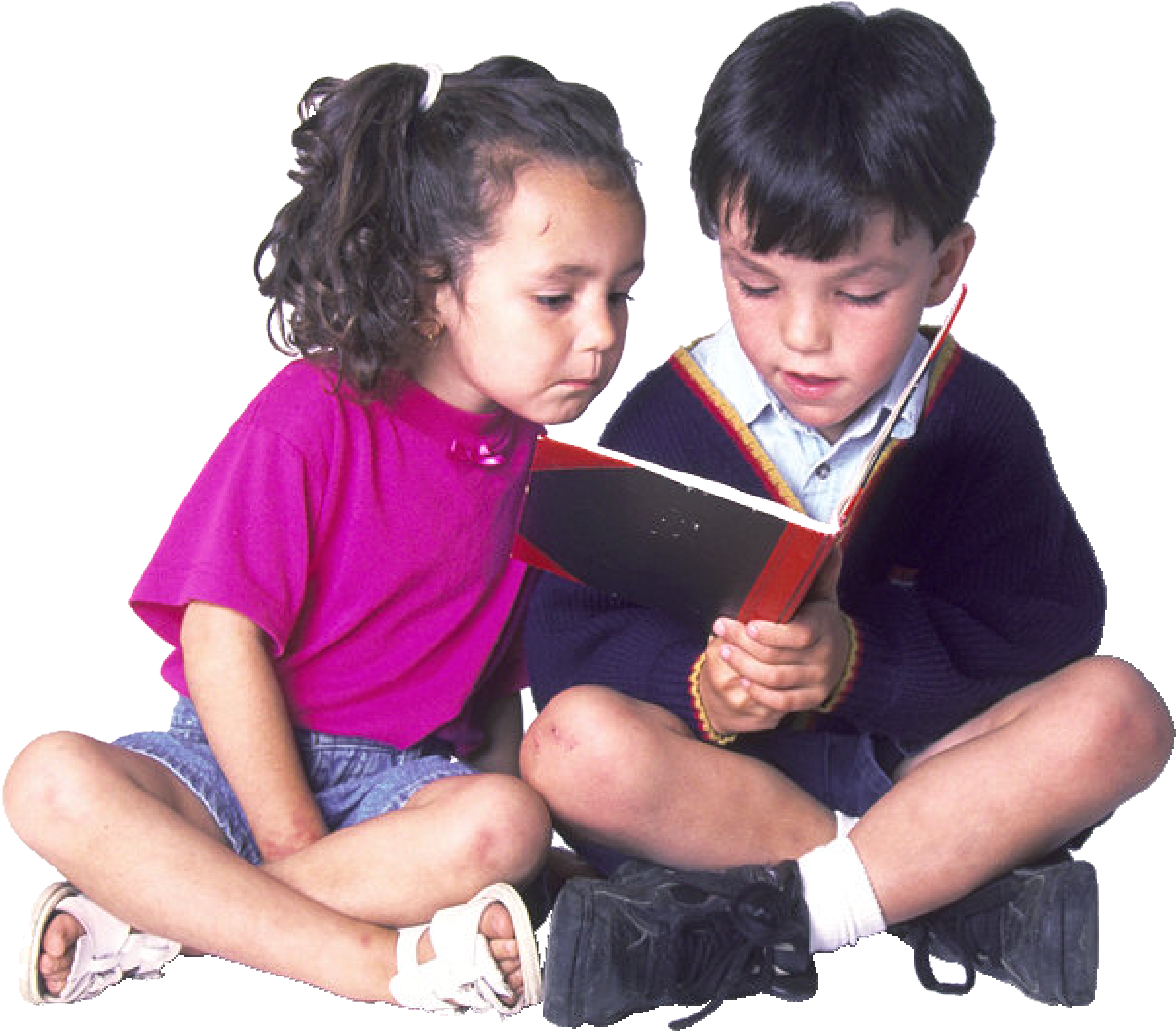 Reading Children's Literature School Student - School Children Reading Book Png (1213x1065)