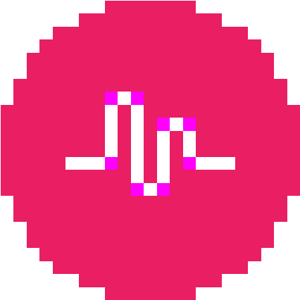 Musical - Ly - Pixel Art Deadpool Logo (592x592)