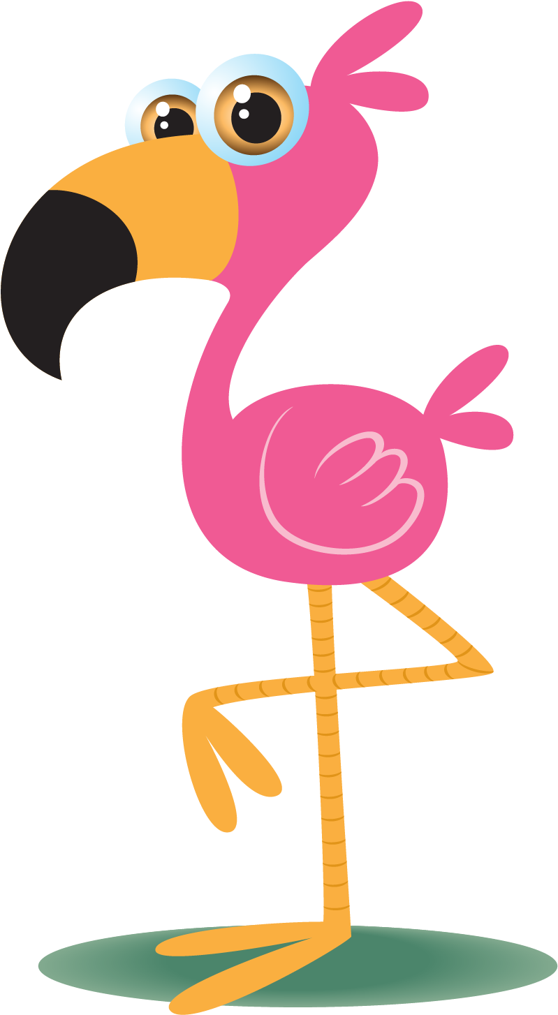 Bird Flamingos Cartoon Illustration - Cartoon Birds (1500x1500)