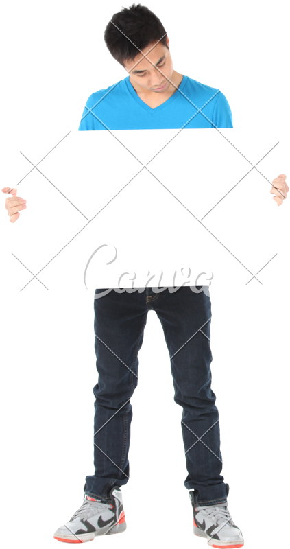 Boy In Blue Shirt And Pants - Standing (423x800)