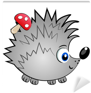 Hedgehog Isolated Character - Vector Graphics (400x400)