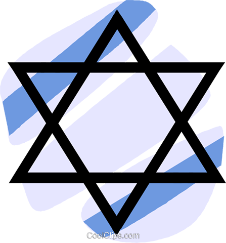 Judaism Star Of David Royalty Free Vector Clip Art - Star Of David Symbol (447x480)