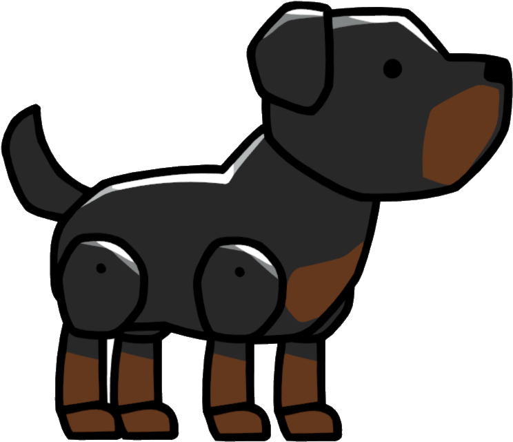 Rottweiler - Scribblenauts Animals Dogs (779x689)