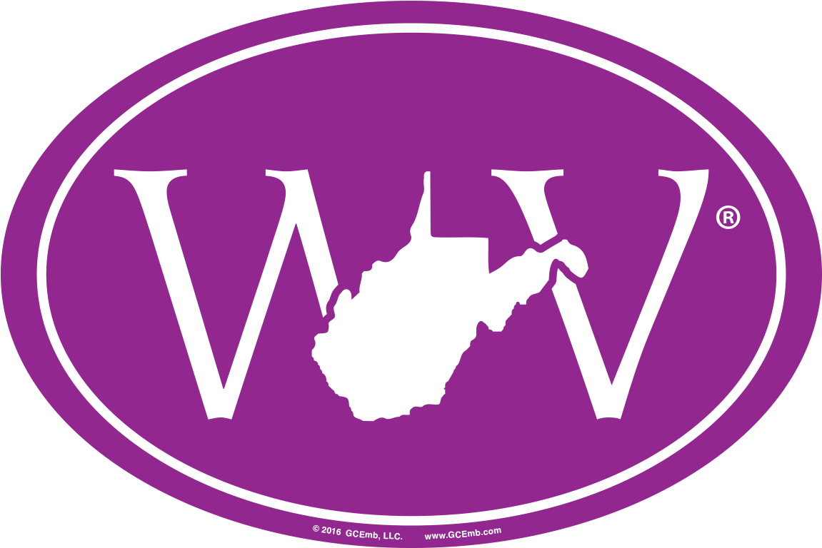 Wv West Virginia Purple - European Style Jack Russell Terrier Auto Decal (1200x1200)