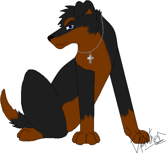 Rottweiler Sona - Dog Yawns (599x550)