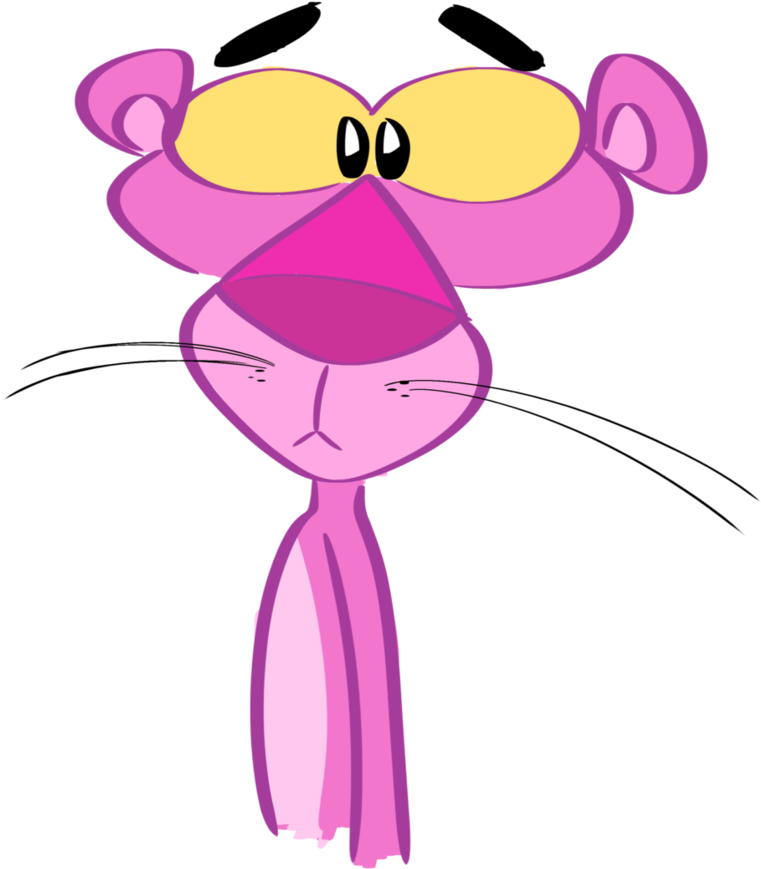 Random Pink Panther Doodle By Wcarroll216 - The Pink Panther (857x931)