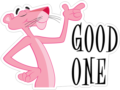 Sticker 17 From Collection «pink Panther» - Pink Panther Stickers (490x317)