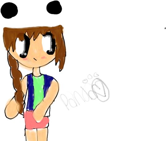 Panda Girl Chibi -ish - Cartoon (1024x602)