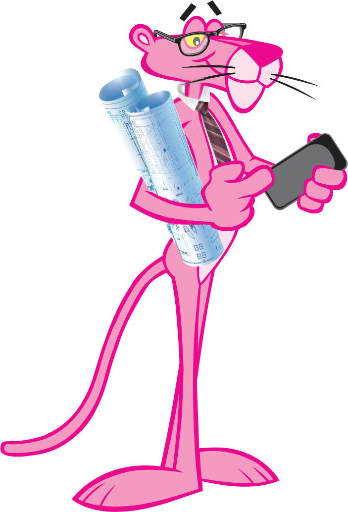 The Time Consuming Work Of Researching And Specifying - Owens Corning Pink Panther (743x1033)