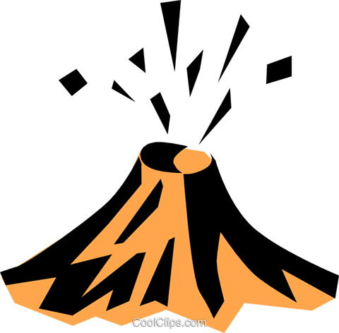 Volcano Clipart Transparent - Geothermal Energy Waste Products (480x472)