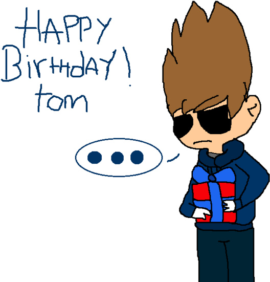 Happy Birthday Tom By Ponygaby123 - Cartoon (600x556)