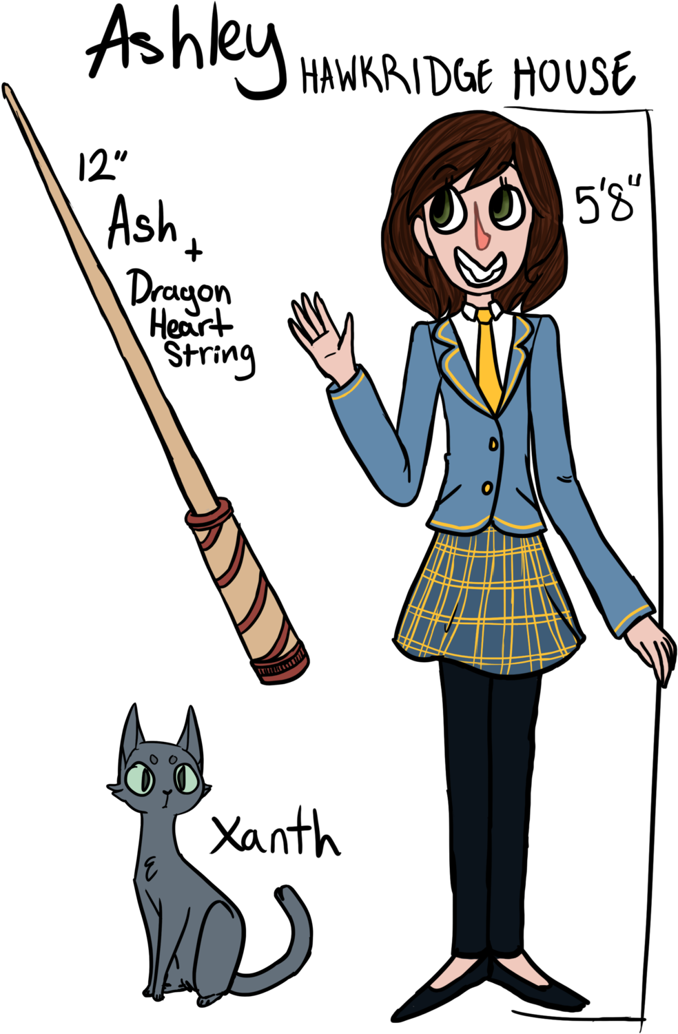 American Hogwarts Oc By Rowan-falls - Cartoon (1024x1536)