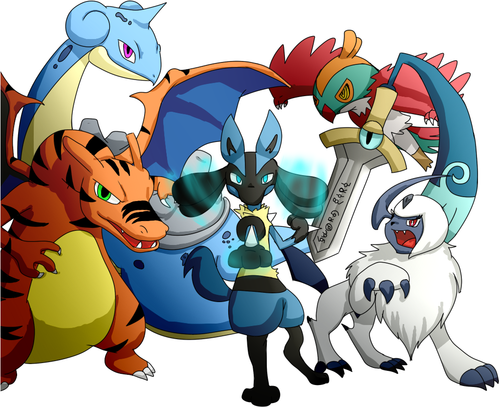 Pdba Gy@ang Cartoon Mammal Vertebrate Fictional Character - Lucario Team (1024x880)