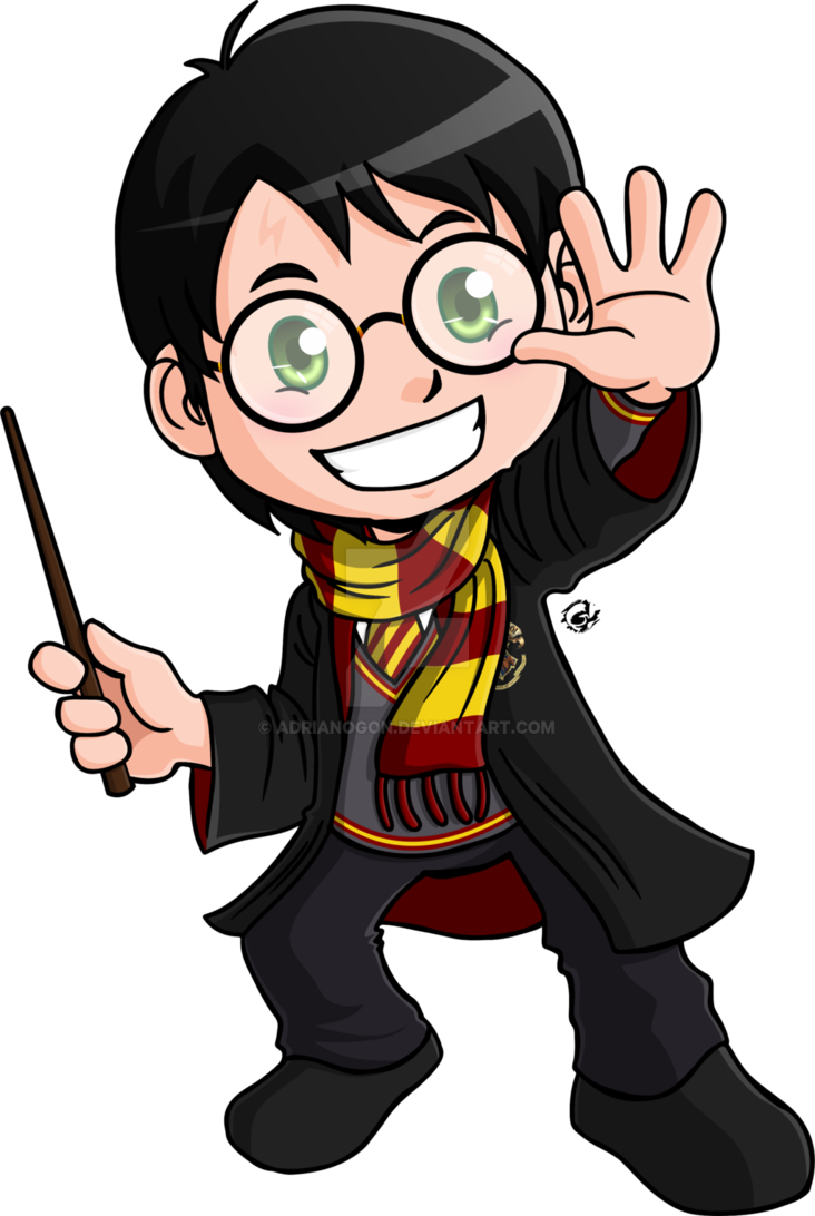Harry Potter By Adrianogon - Cartoon (732x1092)