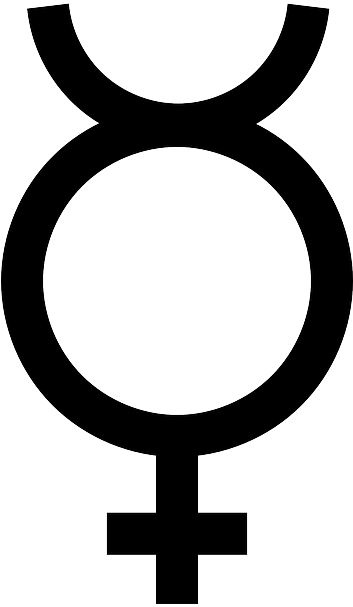 Planet, Symbols, Mercury, Astronomical, Planetary - Alchemical Symbols Mercury (352x640)