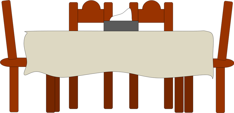 Useful For Developer Country Dinner Table Clipart Bese64 - Cartoon Dining Table (972x470)