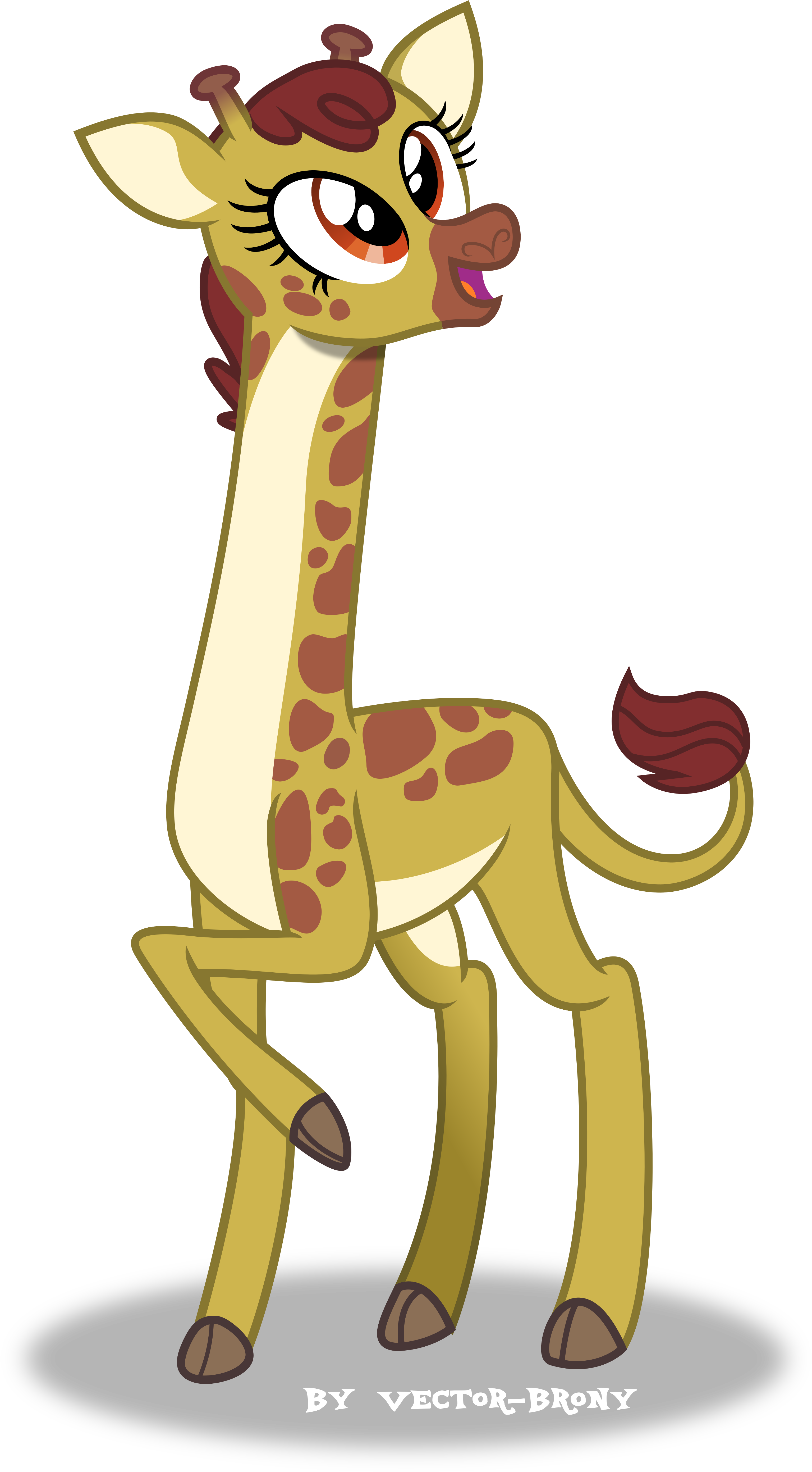 By Vector-brony Giraffe Fluttershy Scootaloo Pony Giraffe - My Little Pony Giraffe (3086x5567)