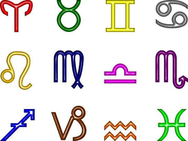 Zodiac Symbols Clip Art - Zodiacal Sign Png (1969x1477)