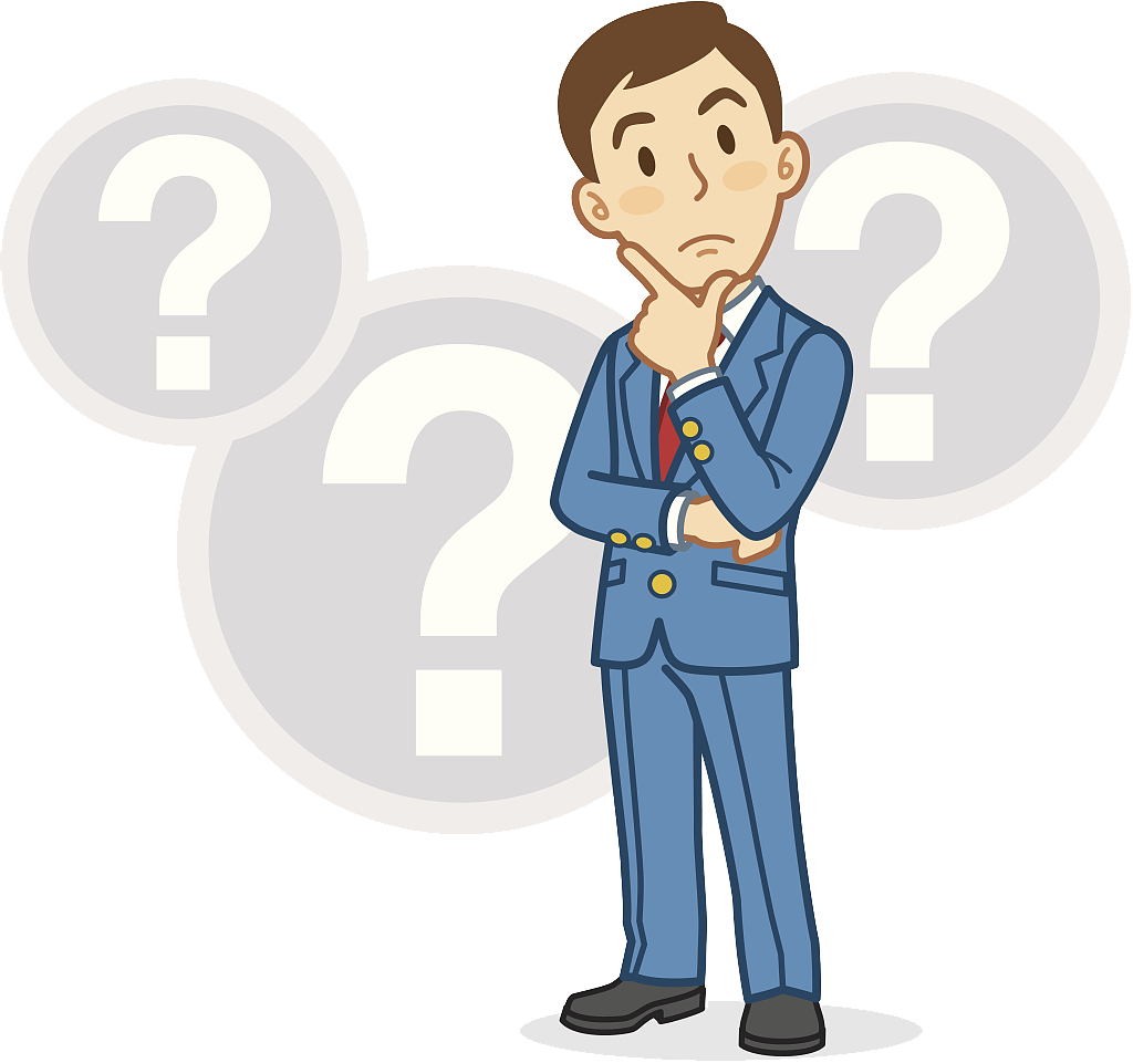 Businessperson Cartoon Thought - Cartoon With Question Mark (1024x961)