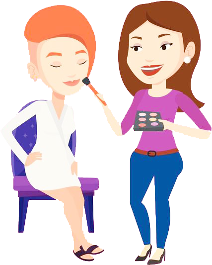 Visagie Cosmetics Make-up Artist Illustration - Make-up Artist (600x600)