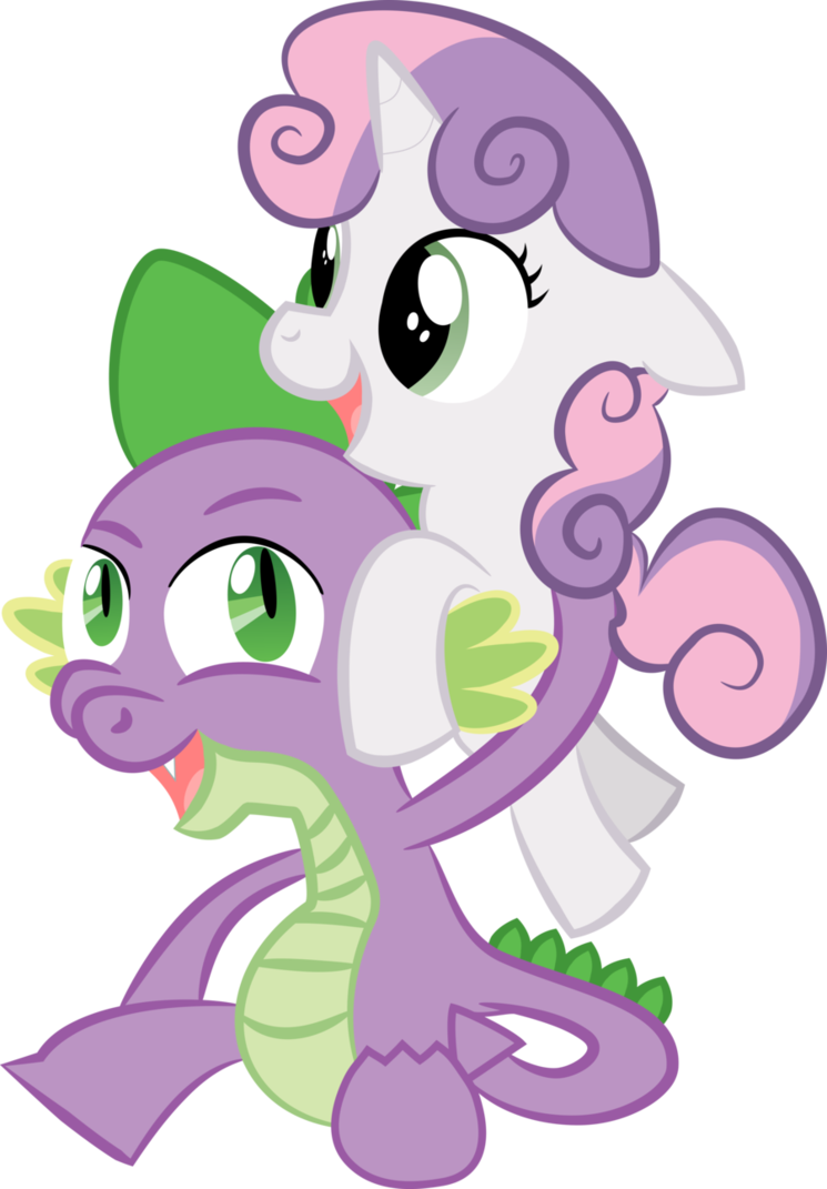 Imágenes De Spike Y Sweetie Belle (745x1071)