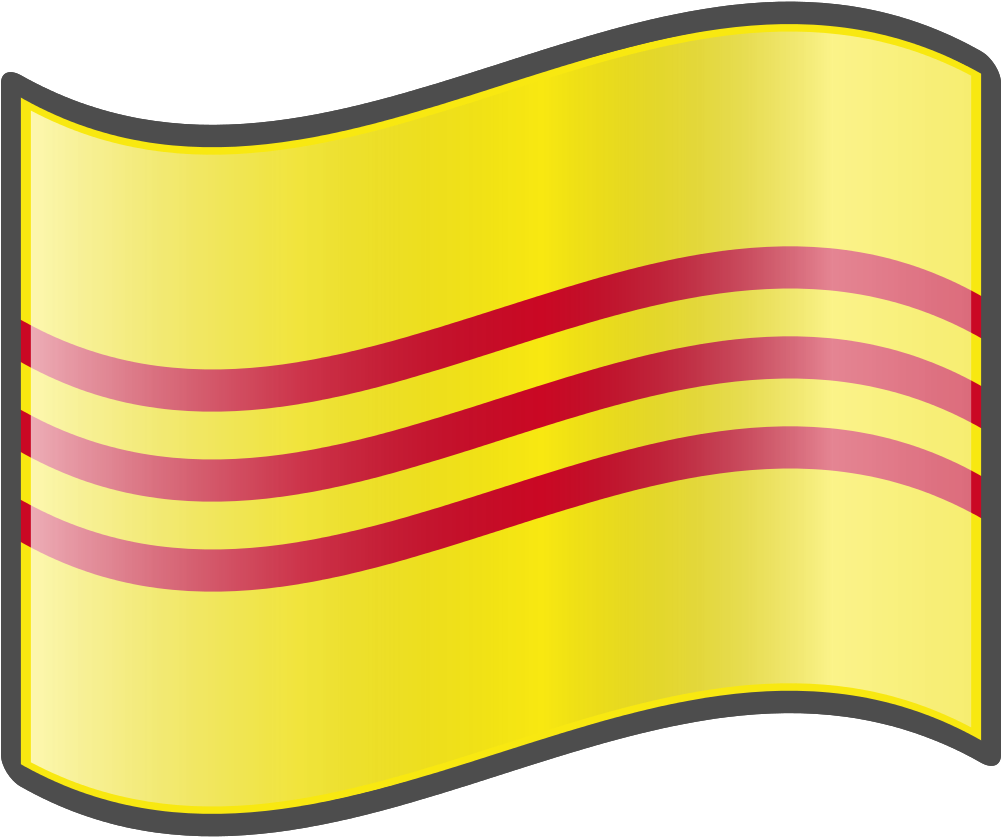 Open - South Vietnam Flag Emoji (1000x1000)