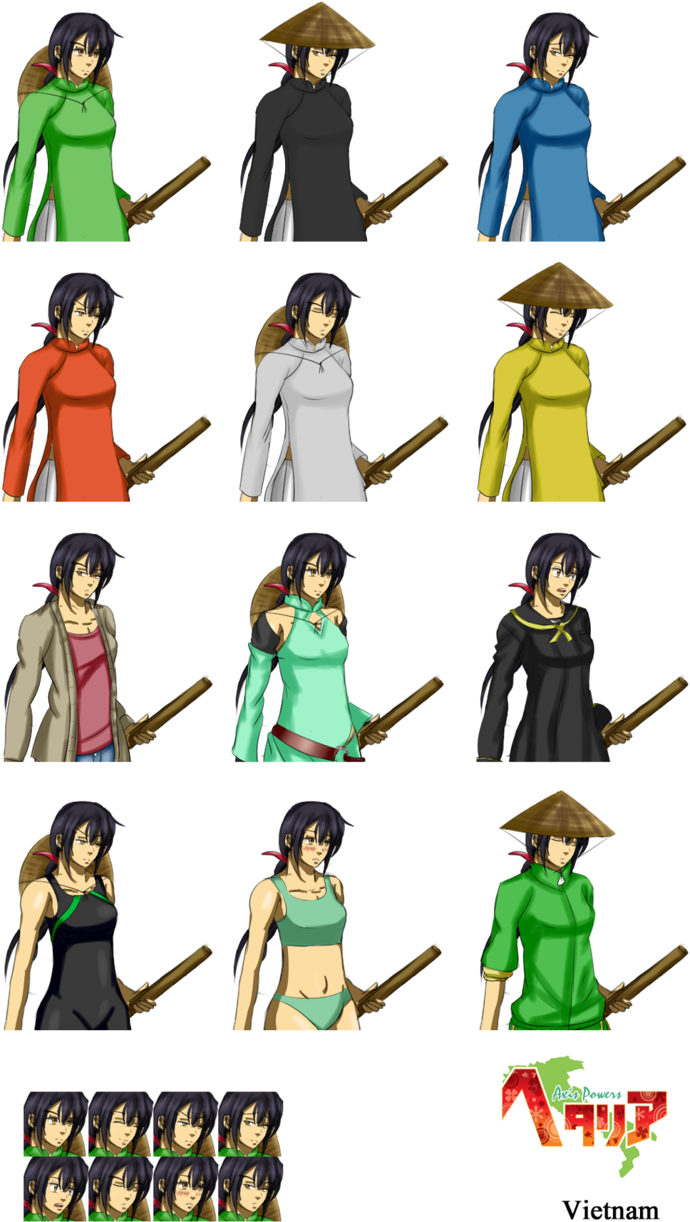 Vietnam By Hebigami Okami - Axis Powers Hetalia Belarus Customizable Anime Cosplay (1024x1820)