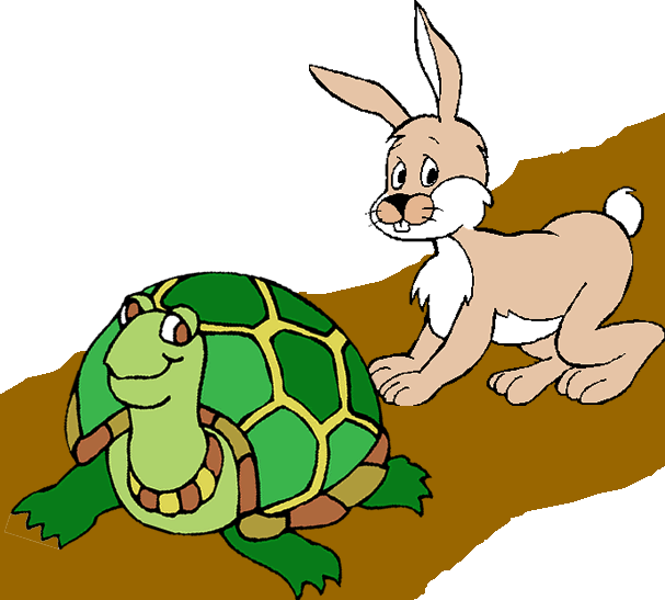 Top 93 Hare Clip Art - Tortoise And The Hare (607x547)