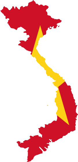 Mamsa Volunteering Trip - Map Of Vietnam And Surrounding Countries (280x562)