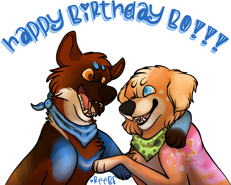 Happy Birthday Bo - Cartoon (900x750)