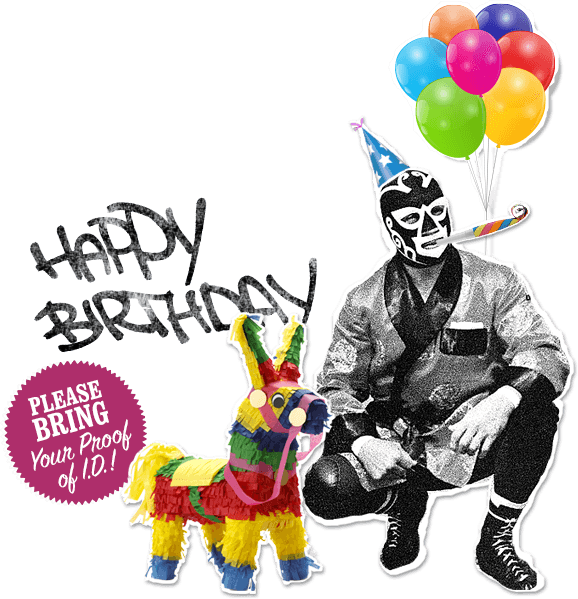 Leave This Field Empty If You're Human - Lucha Libre Birthday (578x599)