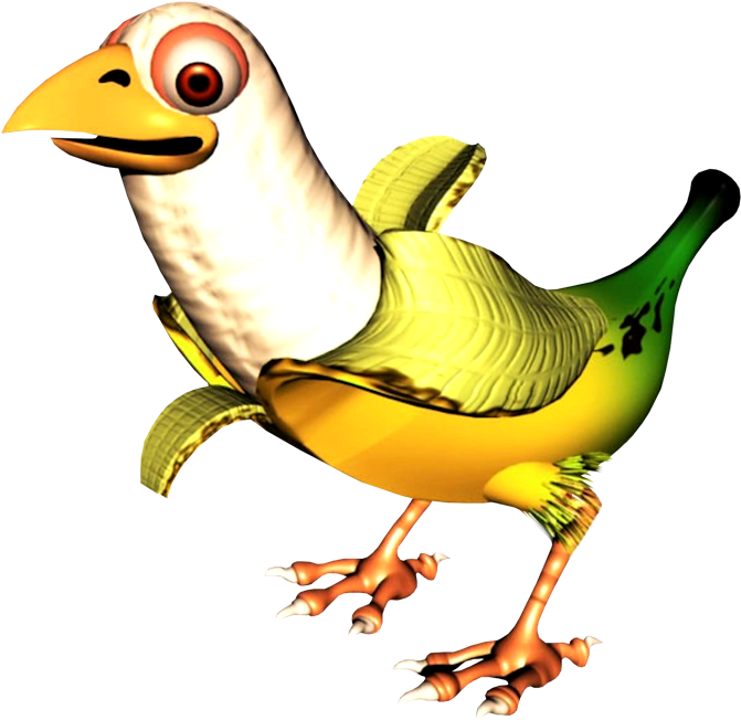 Banana Bird - Donkey Kong Country 3: Dixie Kong's Double Trouble! (676x662)