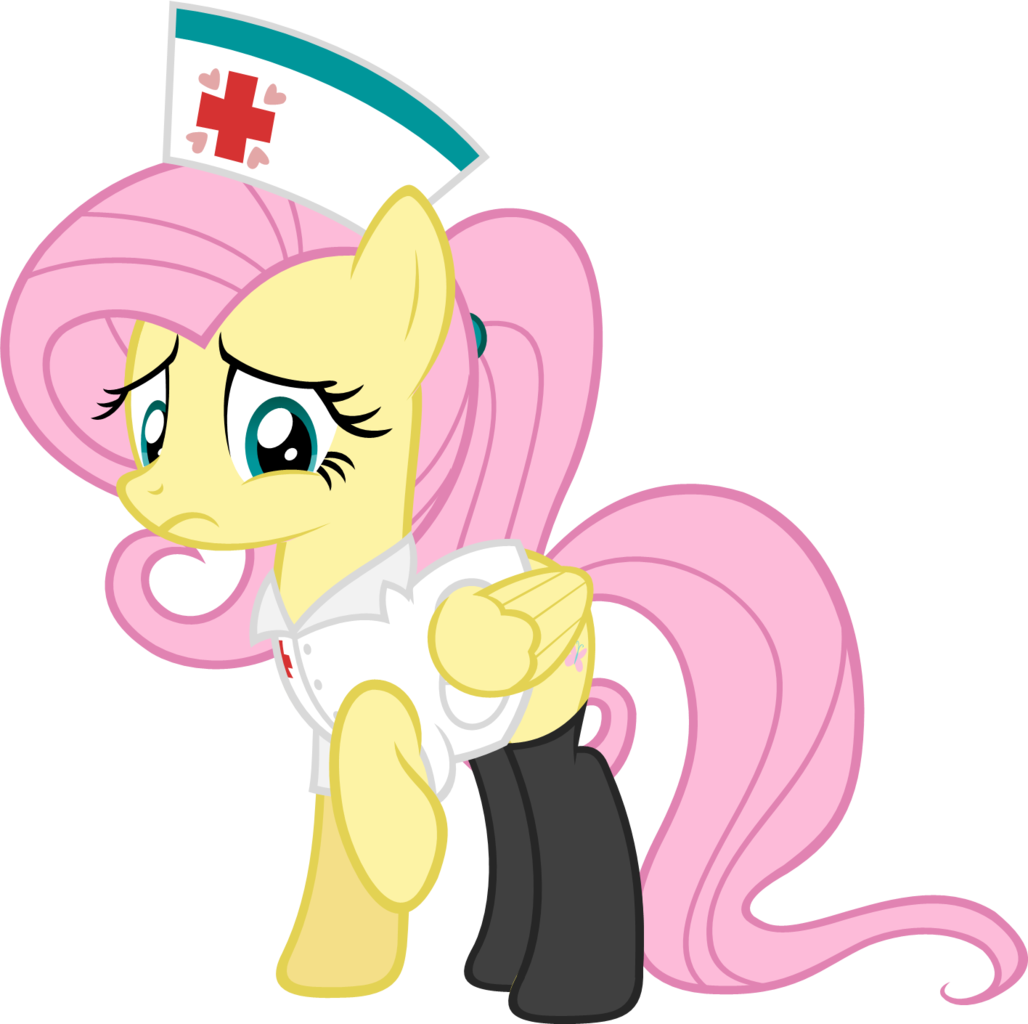 Zacatron94, Clothes, Fluttershy, Nurse, Nurse Outfit, - Mlp Fluttershy Nurse (1028x1024)
