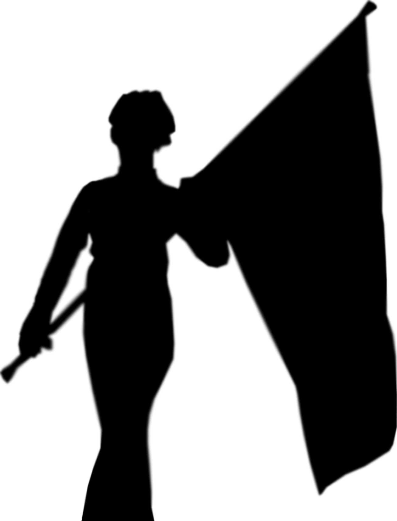 Male Color Guard Silhouette (1306x1716)